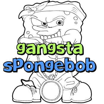 Detail Drawings Of Gangster Spongebob Nomer 37