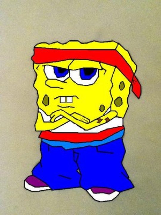 Detail Drawings Of Gangster Spongebob Nomer 46