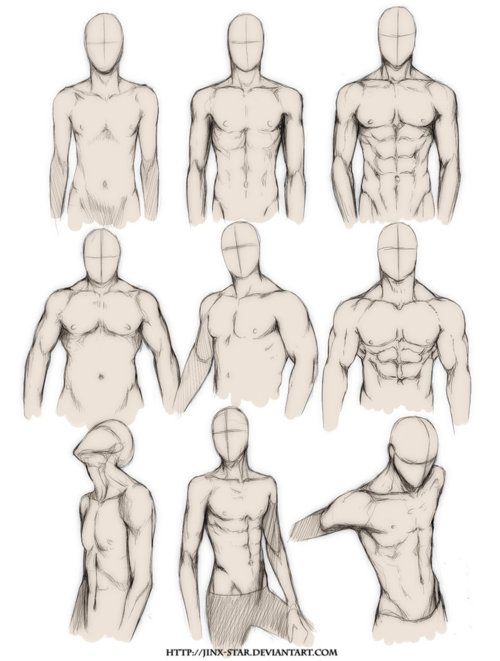 Detail Drawings Of Muscular Men Nomer 13