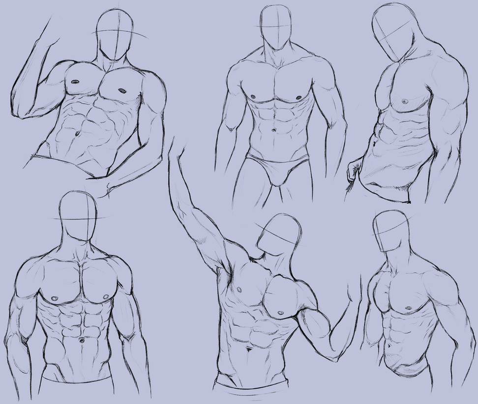 Detail Drawings Of Muscular Men Nomer 23