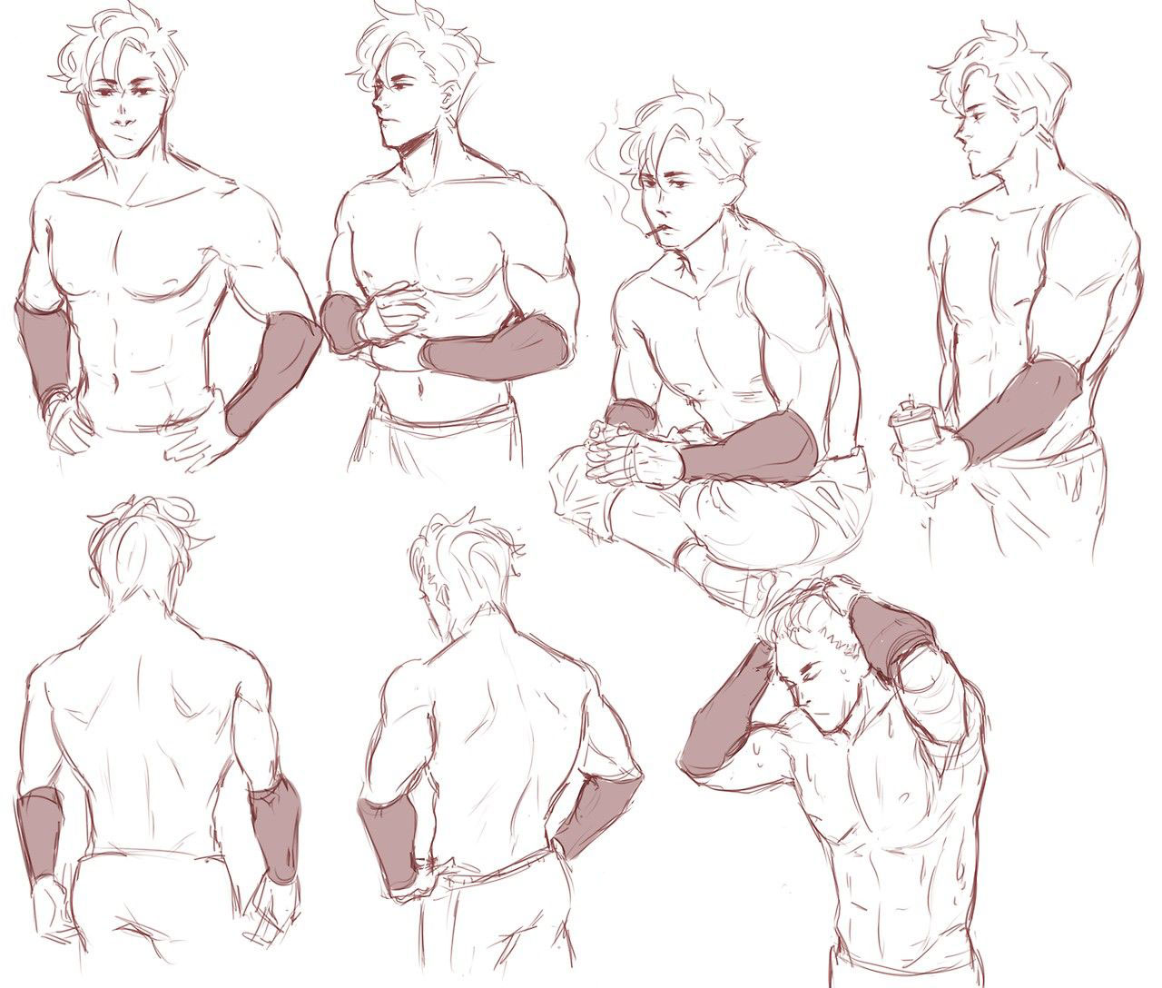 Detail Drawings Of Muscular Men Nomer 34