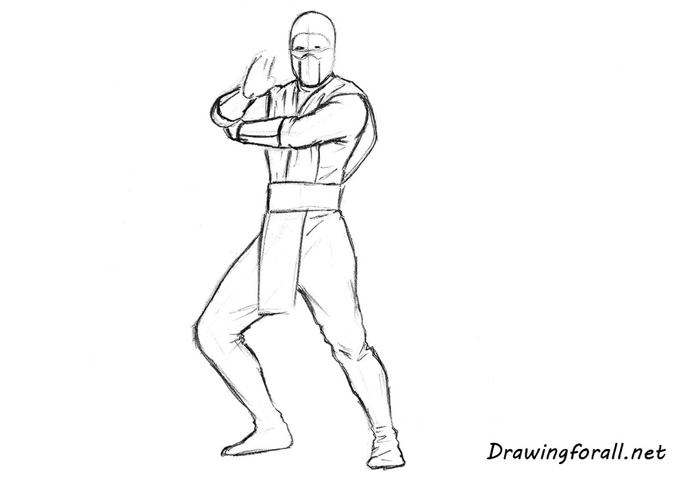 Detail Drawings Of Scorpion From Mortal Kombat Nomer 19
