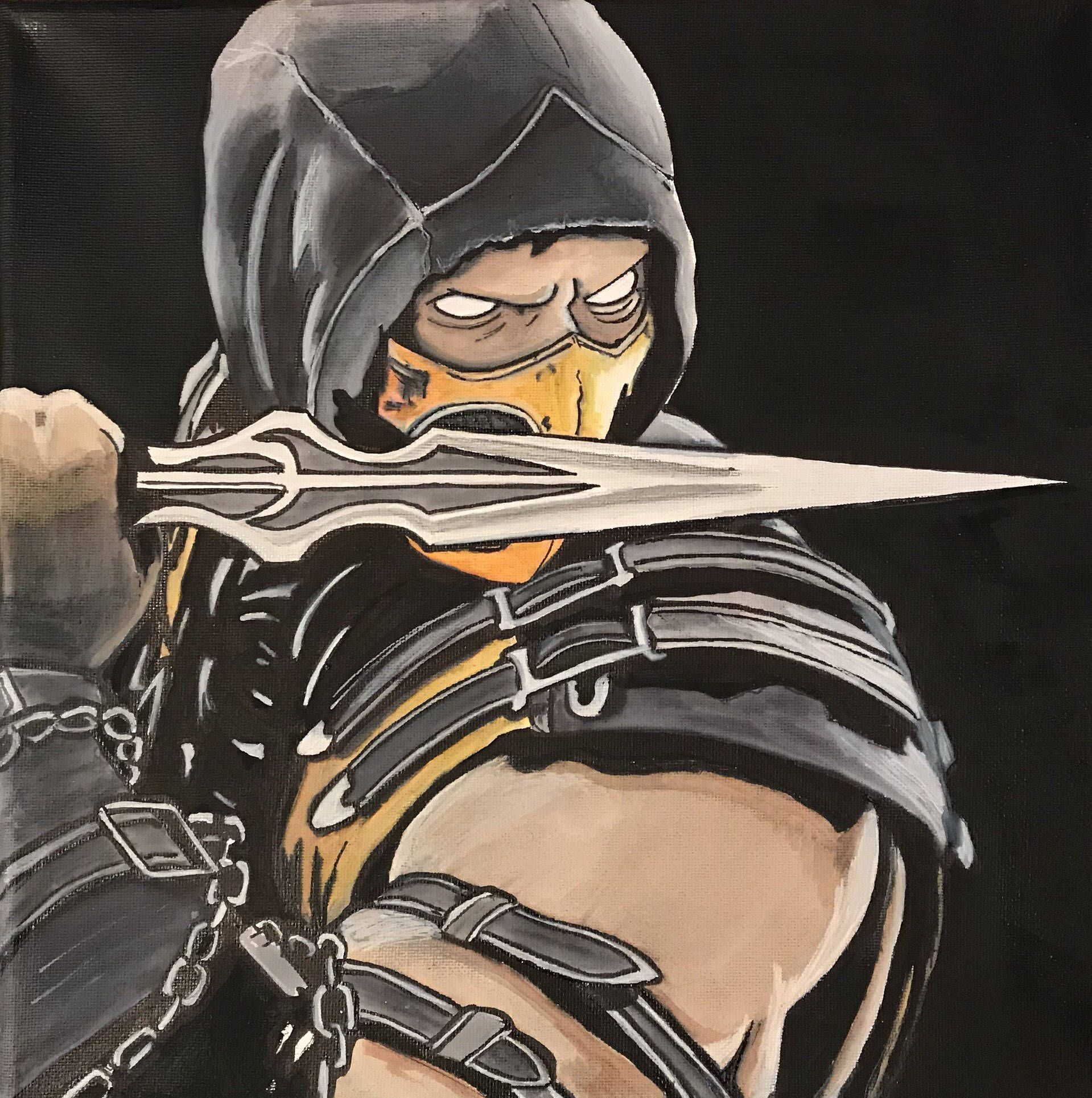 Detail Drawings Of Scorpion From Mortal Kombat Nomer 20