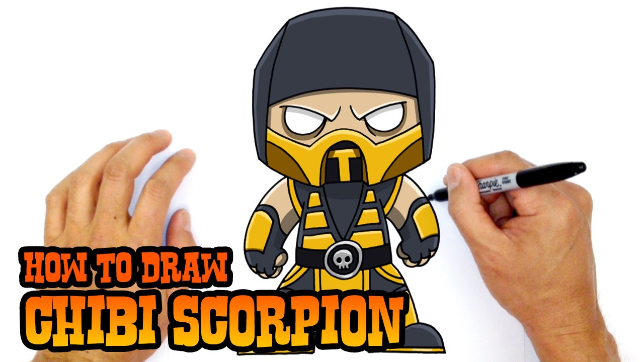 Detail Drawings Of Scorpion From Mortal Kombat Nomer 37