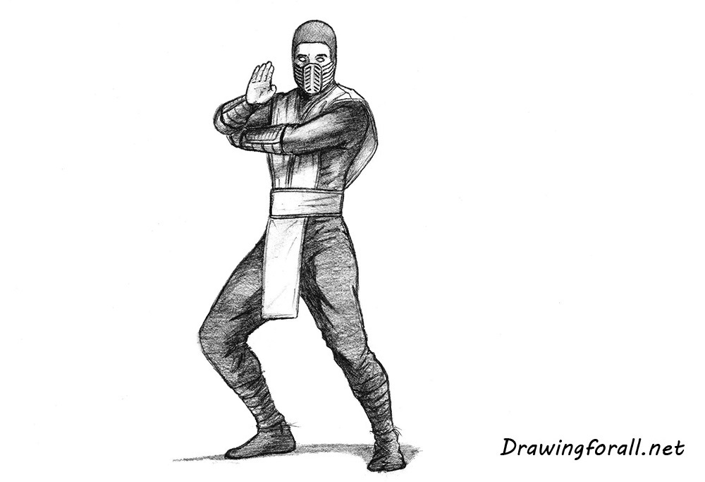 Detail Drawings Of Scorpion From Mortal Kombat Nomer 56