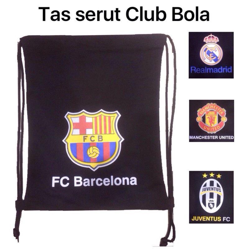 Detail Drawstring Bag Gambar Club Bola Nomer 15