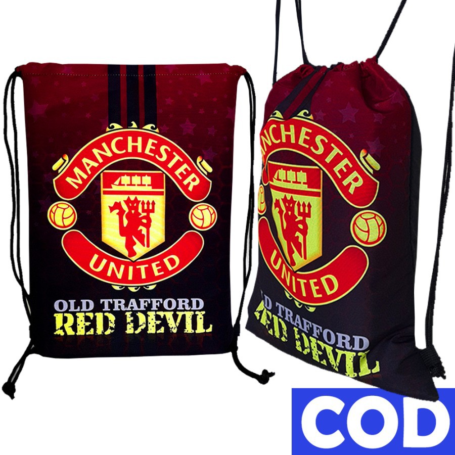 Detail Drawstring Bag Gambar Club Mancaster United Nomer 20