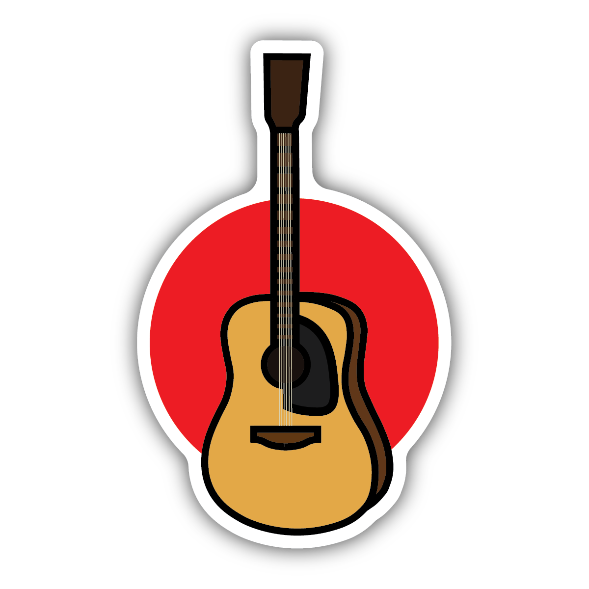 Detail Gitarren Sticker Nomer 7