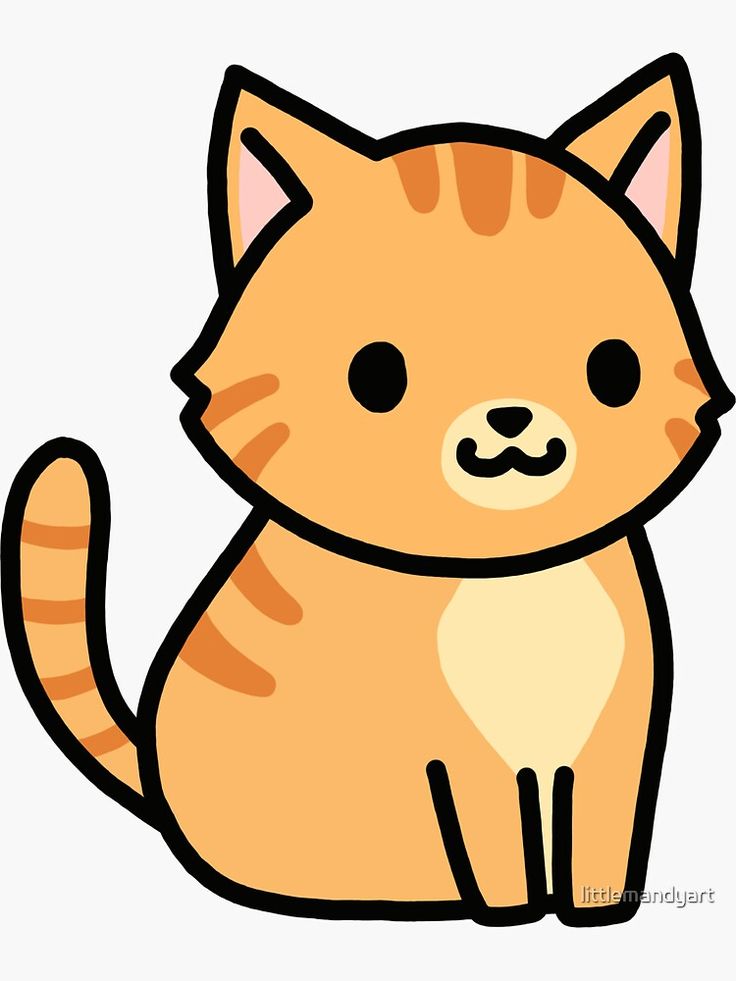 Detail Orange Cat Drawing Nomer 2