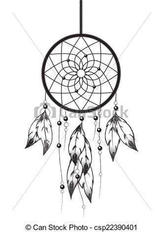 Dreamcatcher Clipart Black And White - KibrisPDR