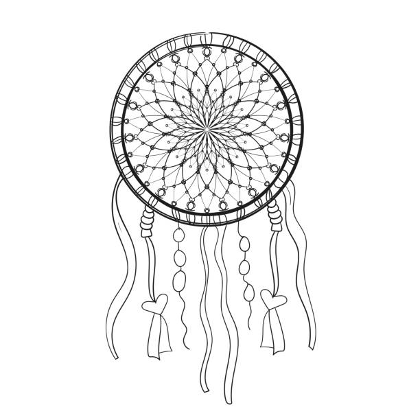 Detail Dreamcatcher Clipart Black And White Nomer 13