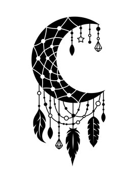 Detail Dreamcatcher Clipart Black And White Nomer 44