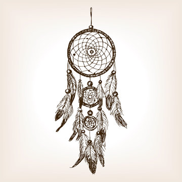 Detail Dreamcatcher Pencil Drawing Nomer 22