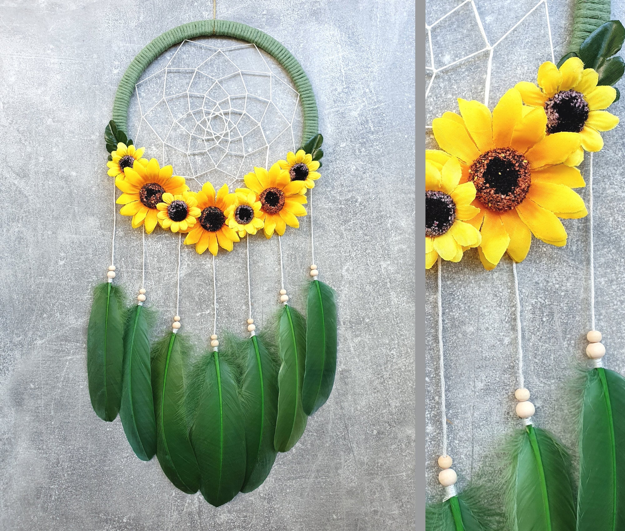 Detail Dreamcatcher Sunflower Nomer 3