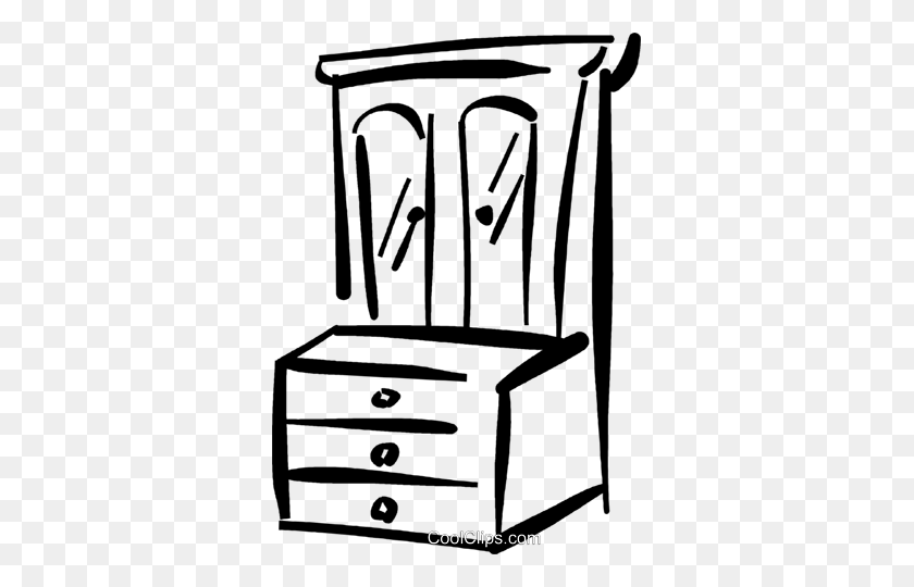 Detail Dresser Clipart Black And White Nomer 32