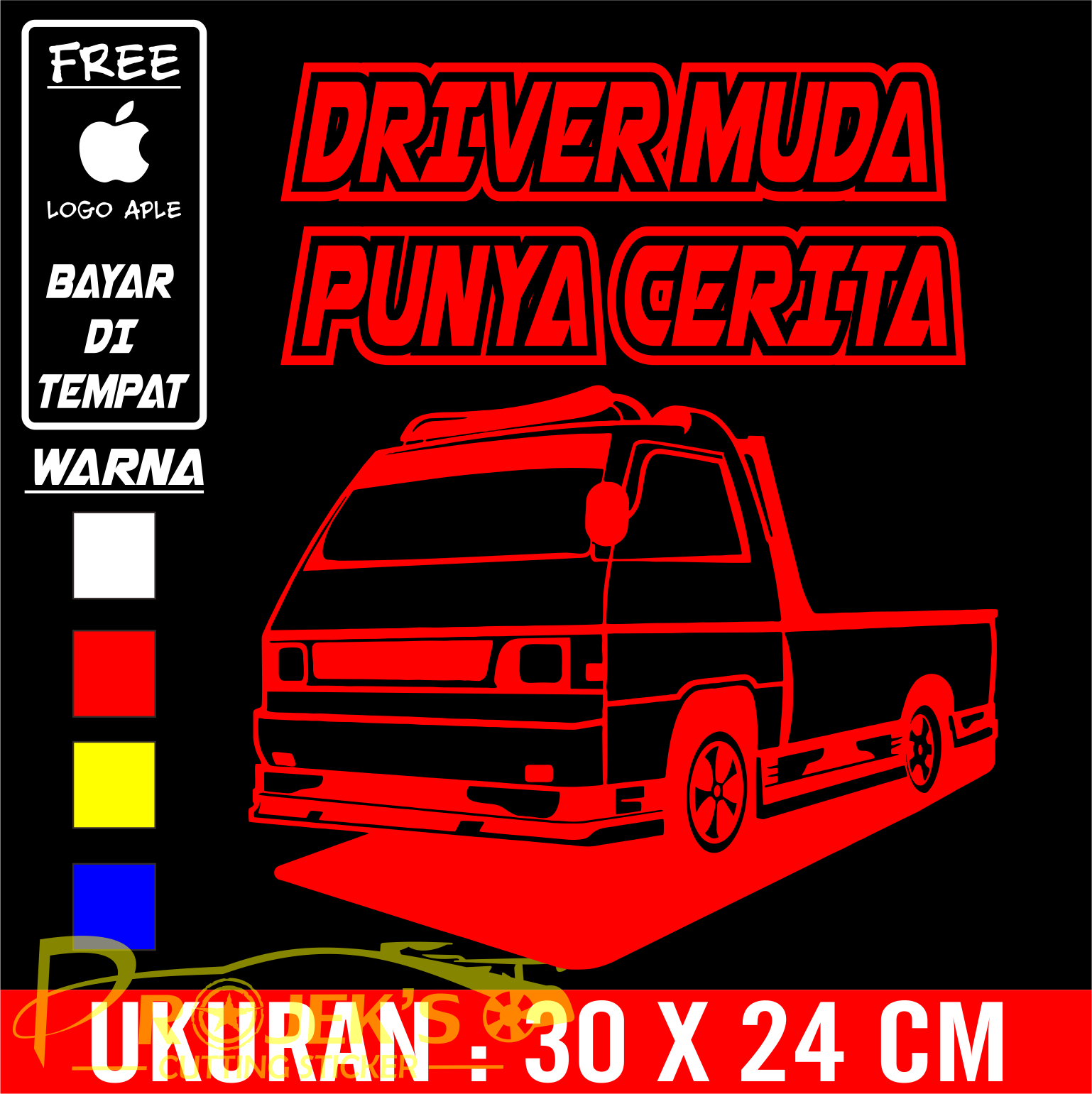 Detail Driver Muda Logo Nomer 45