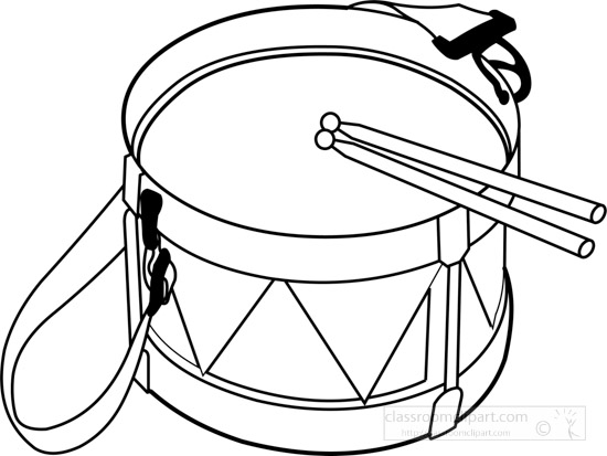Detail Drum Clipart Black And White Nomer 38