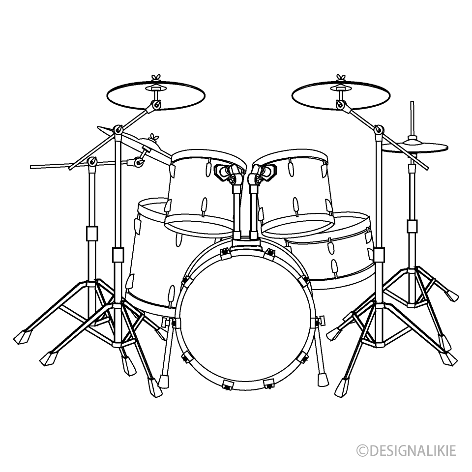 Detail Drum Clipart Black And White Nomer 43