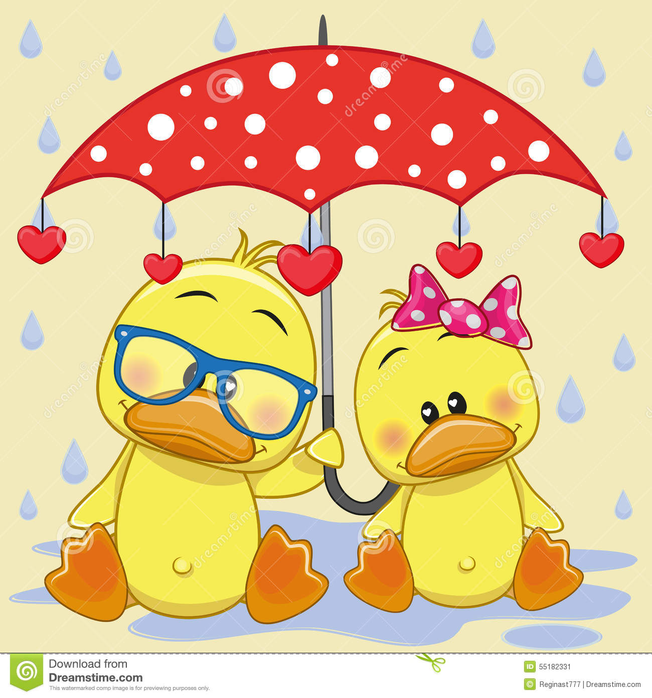 Detail Duck With Umbrella Clipart Nomer 17