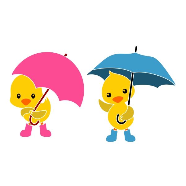 Detail Duck With Umbrella Clipart Nomer 3