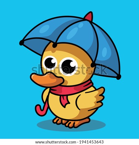 Detail Duck With Umbrella Clipart Nomer 55