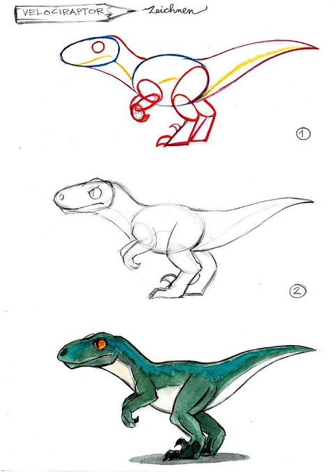 Detail Velociraptor Zeichnen Nomer 15