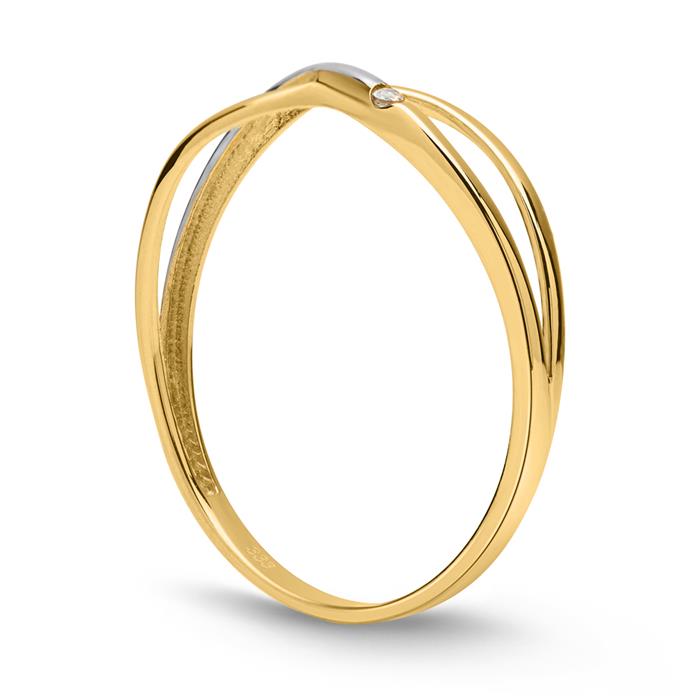 Detail Verschlungene Ringe Gold Nomer 5