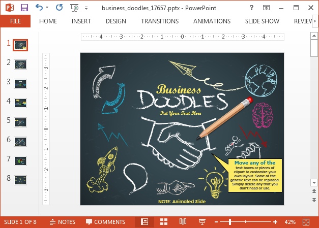 Detail Background Powerpoint Doodle Nomer 31