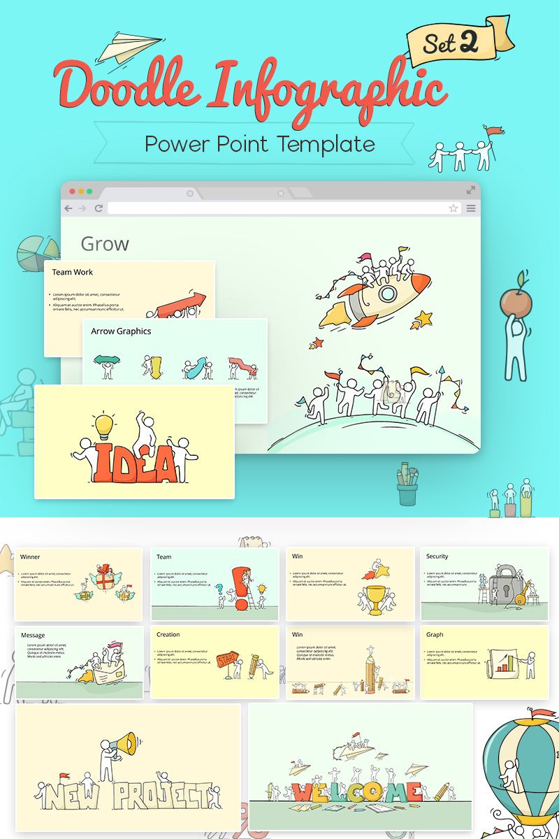 Detail Background Powerpoint Doodle Nomer 55