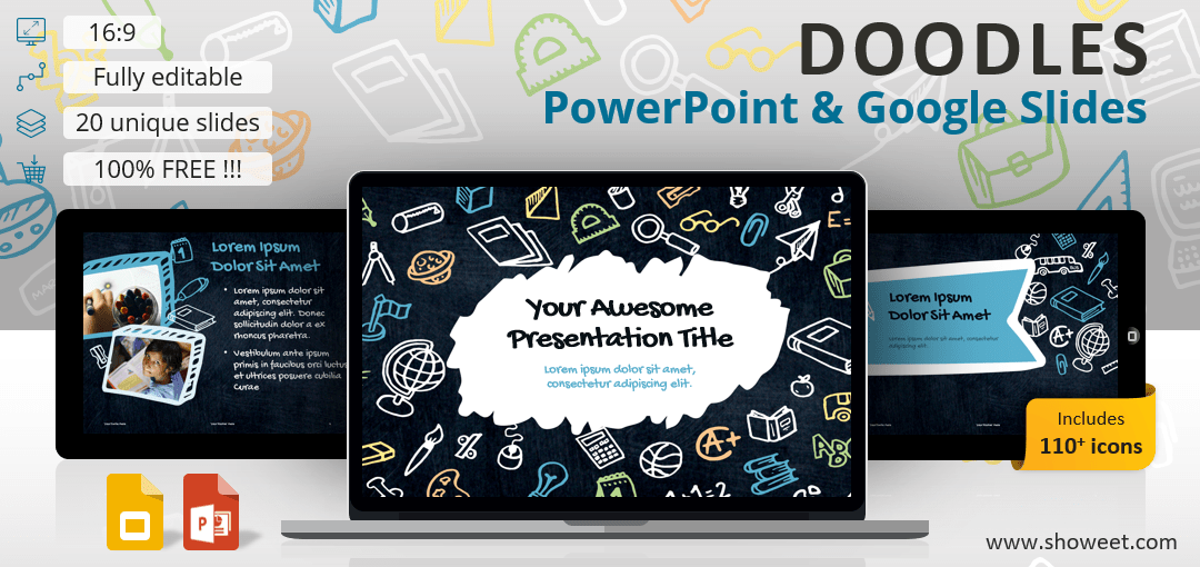 Detail Background Powerpoint Doodle Nomer 8