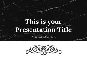 Detail Background Powerpoint Elegant Black And White Nomer 34