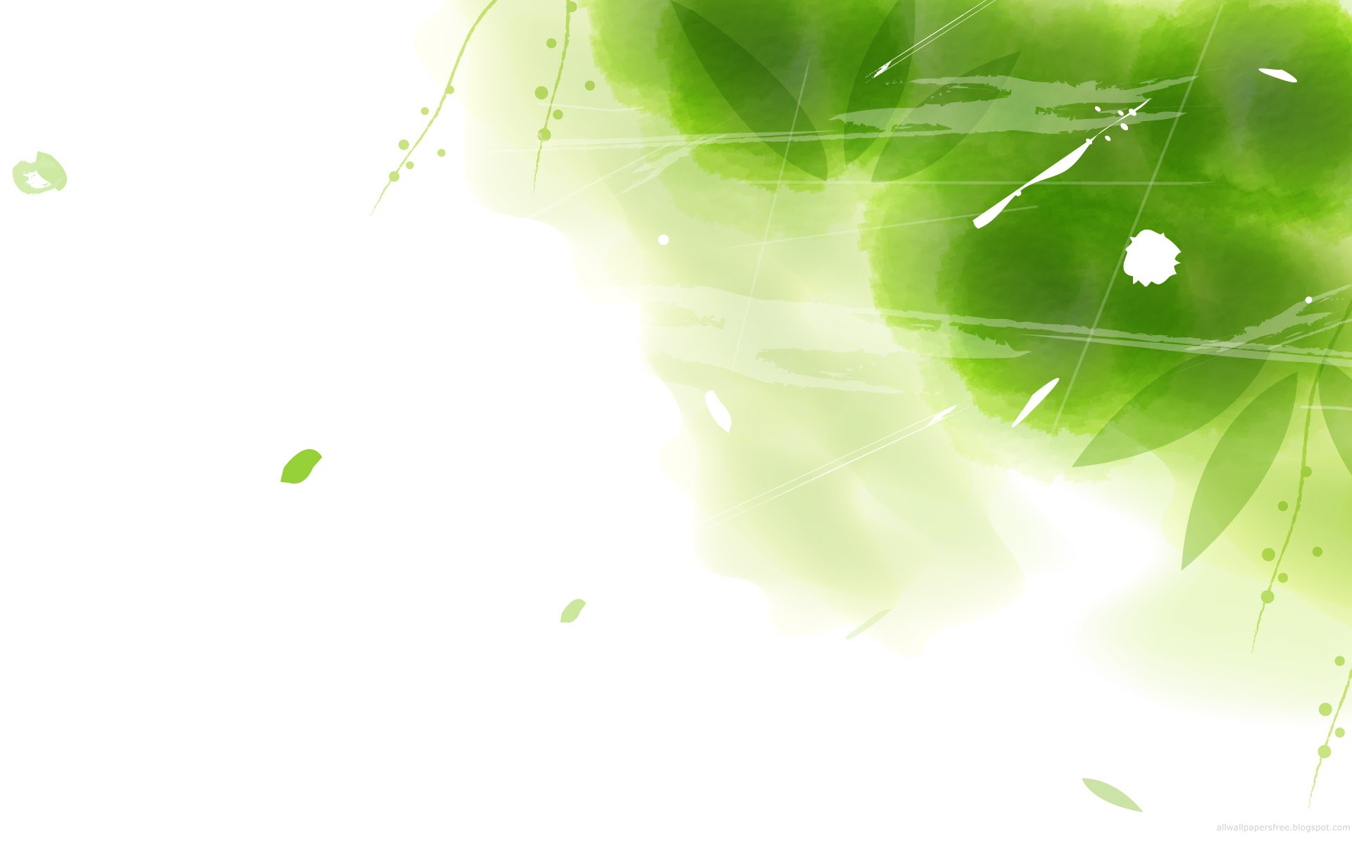 Detail Background Powerpoint Green Nature Nomer 23