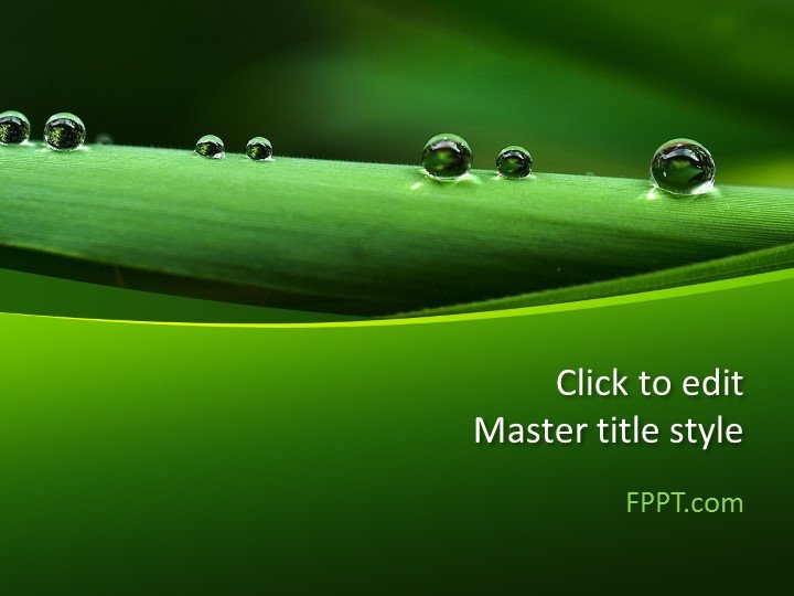 Detail Background Powerpoint Green Nature Nomer 29