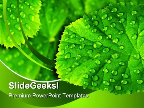 Detail Background Powerpoint Green Nature Nomer 43