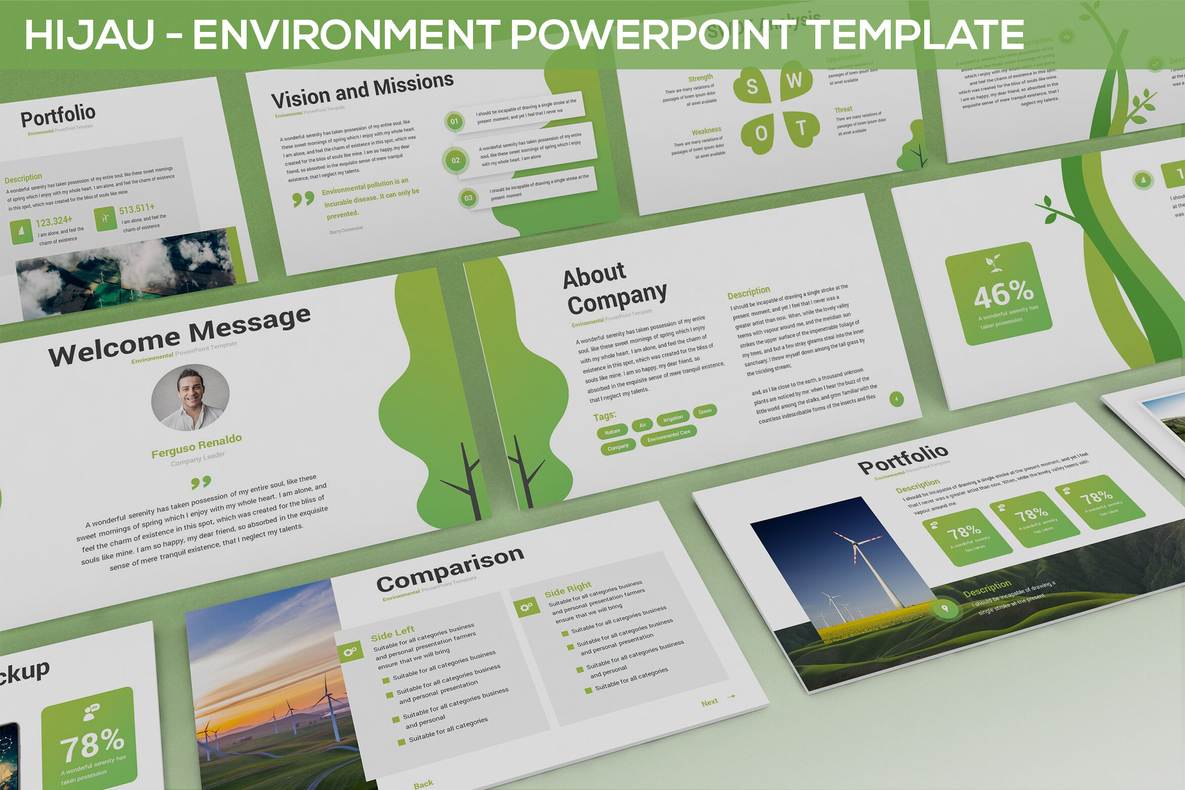 Detail Background Powerpoint Hijau Nomer 44