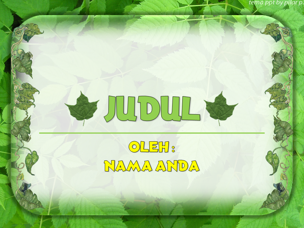 Detail Background Powerpoint Hijau Daun Nomer 15