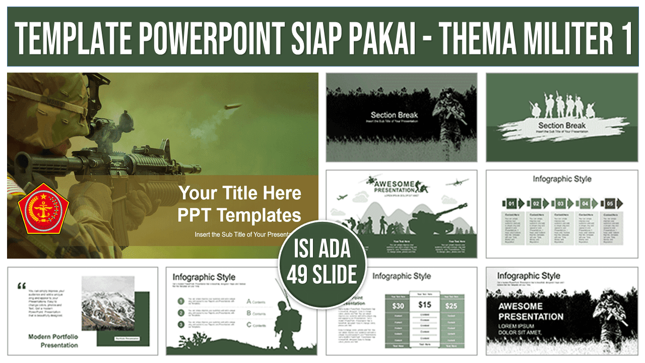 Detail Background Powerpoint Militer Nomer 28