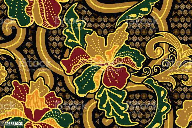 Detail Background Powerpoint Motif Batik Nomer 38