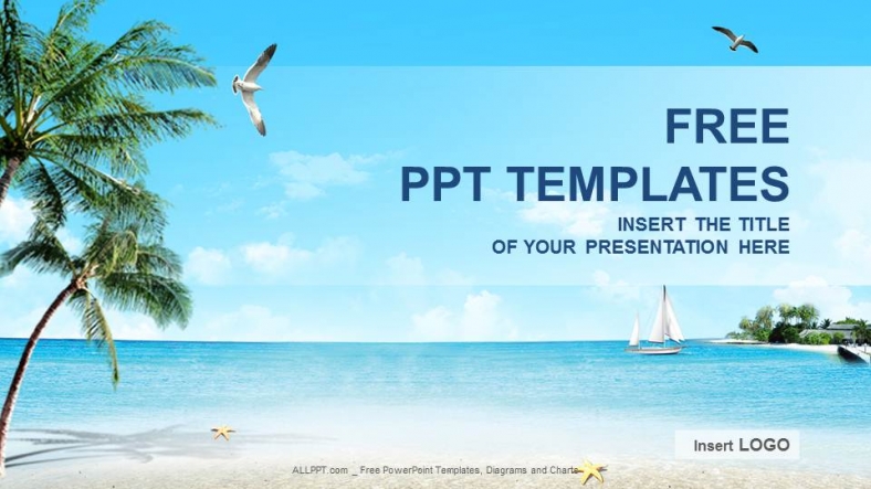 Detail Background Powerpoint Pantai Nomer 2