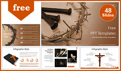Detail Background Powerpoint Salib Nomer 45