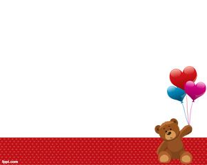 Detail Background Powerpoint Teddy Bear Nomer 2