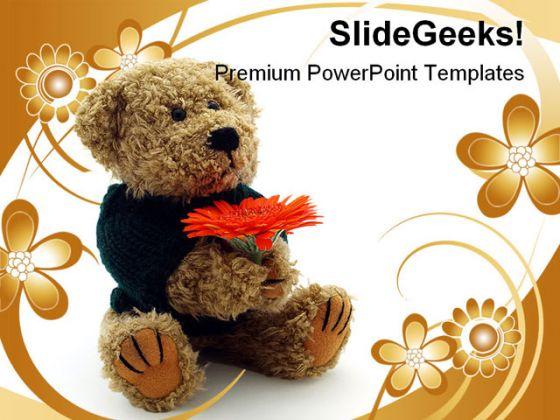 Detail Background Powerpoint Teddy Bear Nomer 11