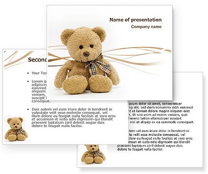 Detail Background Powerpoint Teddy Bear Nomer 23