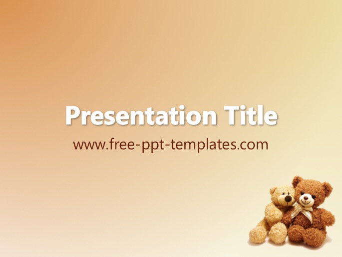 Detail Background Powerpoint Teddy Bear Nomer 5