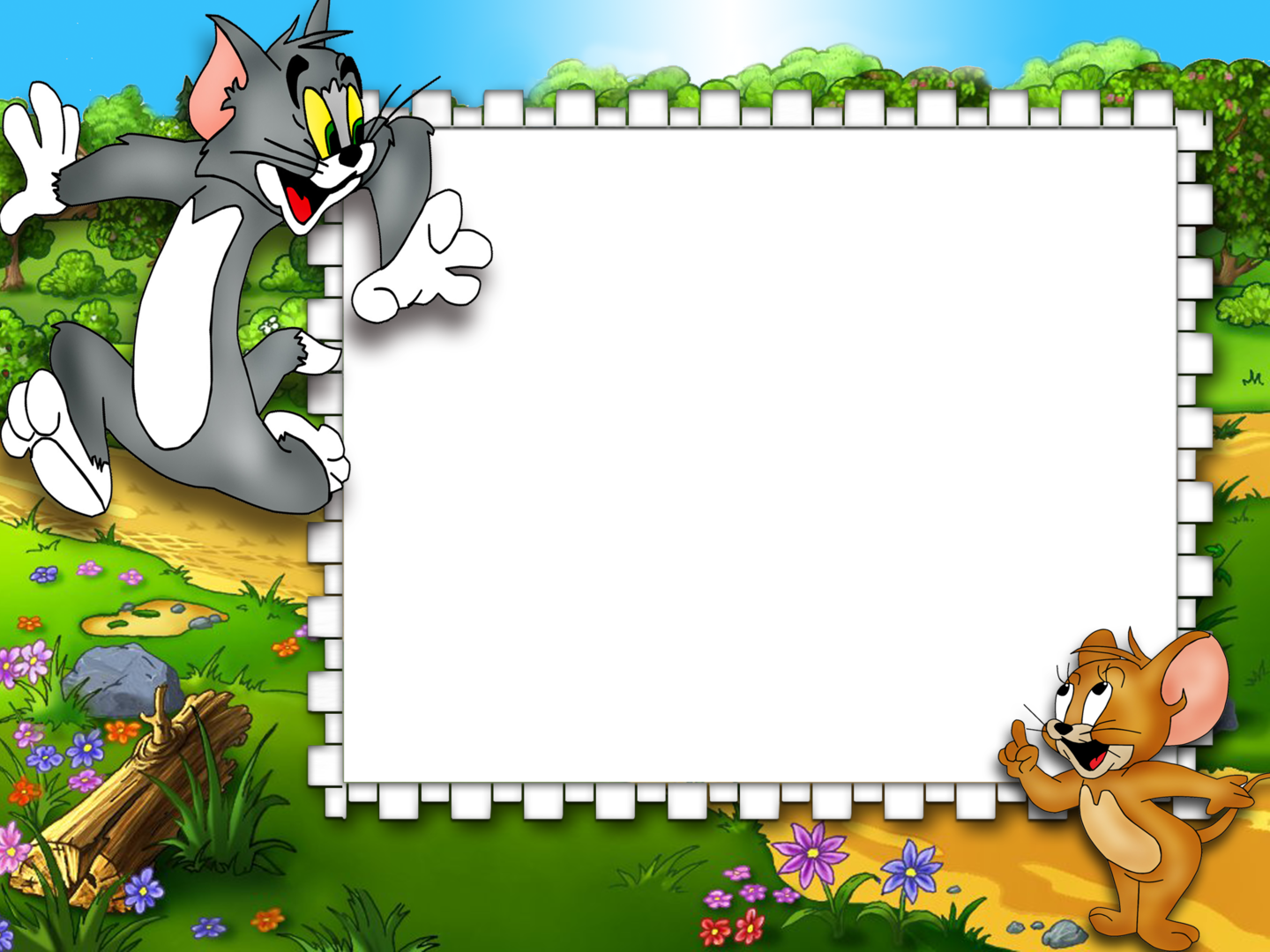 Detail Background Powerpoint Tom And Jerry Nomer 6