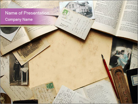 Detail Background Powerpoint Vintage Nomer 44