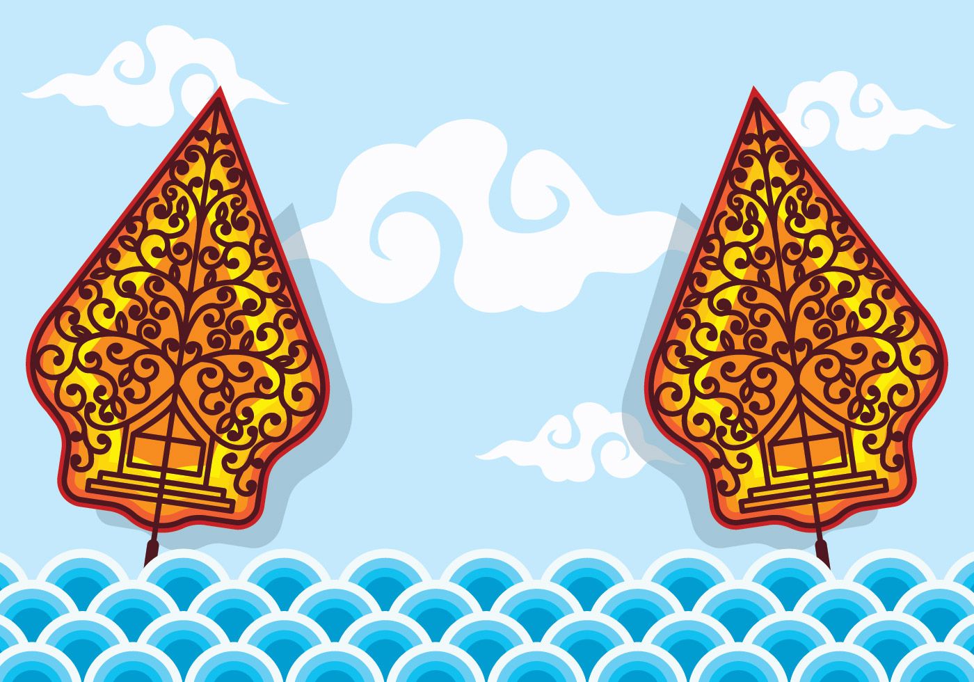 Detail Background Powerpoint Wayang Nomer 2