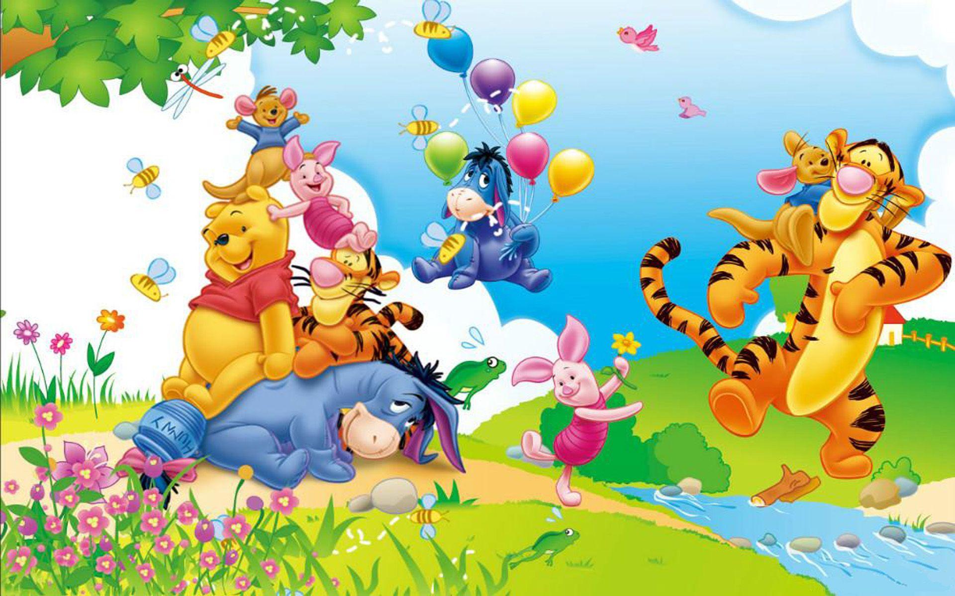 Detail Background Powerpoint Winnie The Pooh Bergerak Nomer 49