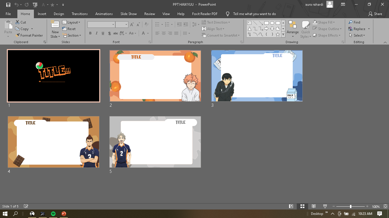 Detail Background Ppt Anime Nomer 15