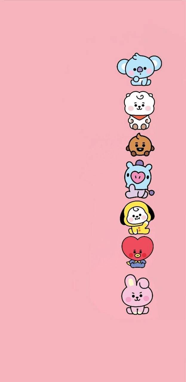 Detail Background Ppt Bt21 Nomer 33